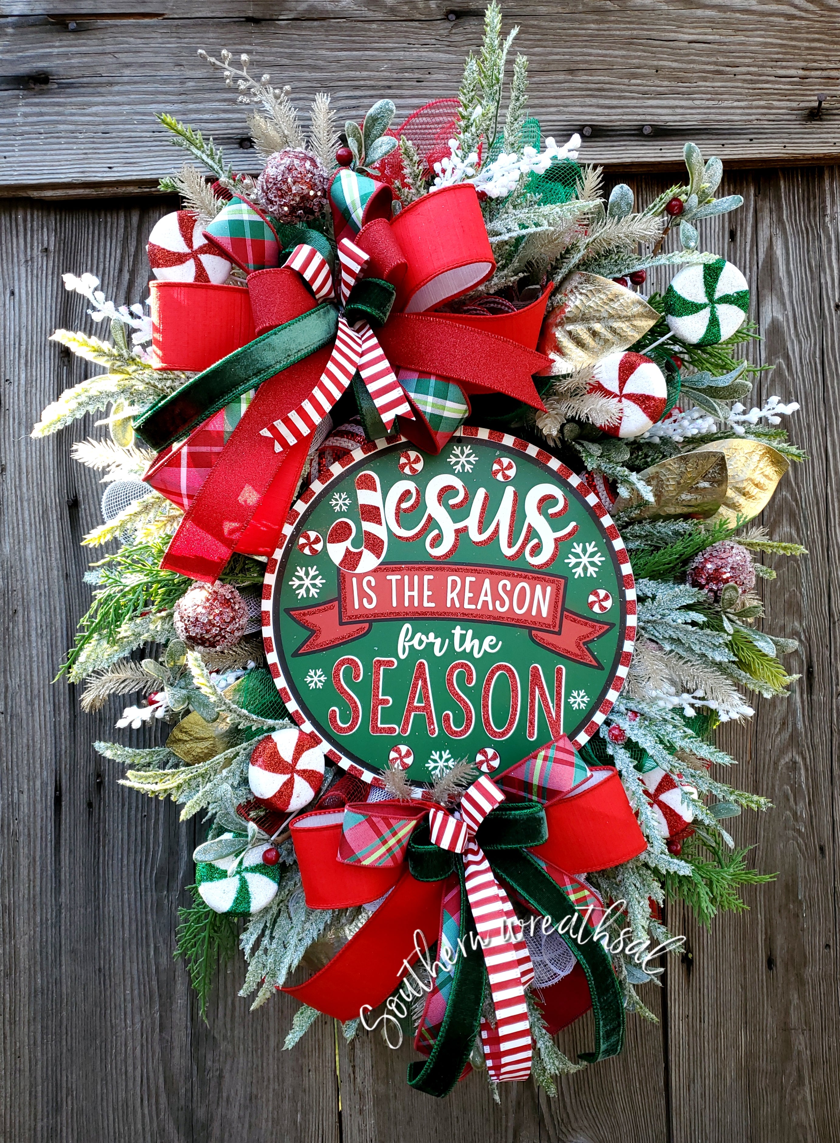 Jesus Is The Reason newest For The Season Christmas Wreath