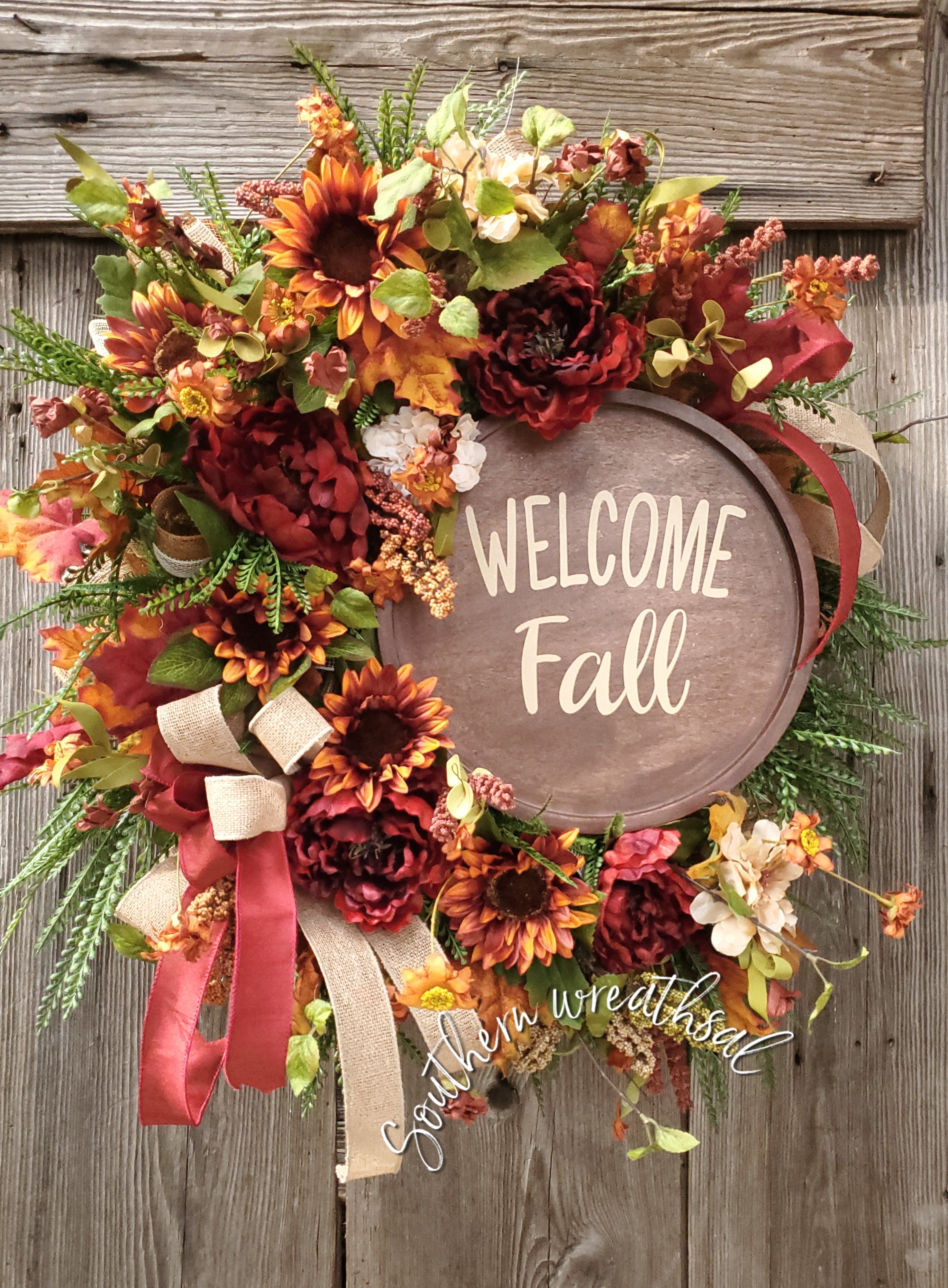 Welcome store wreath